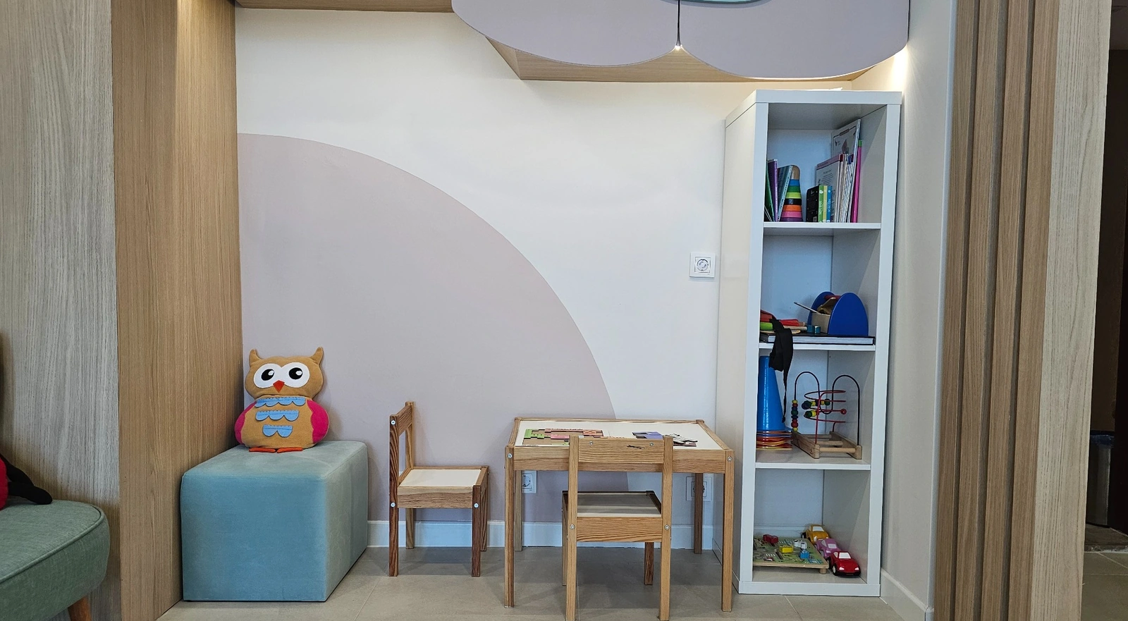Pediatric dental clinic waiting area